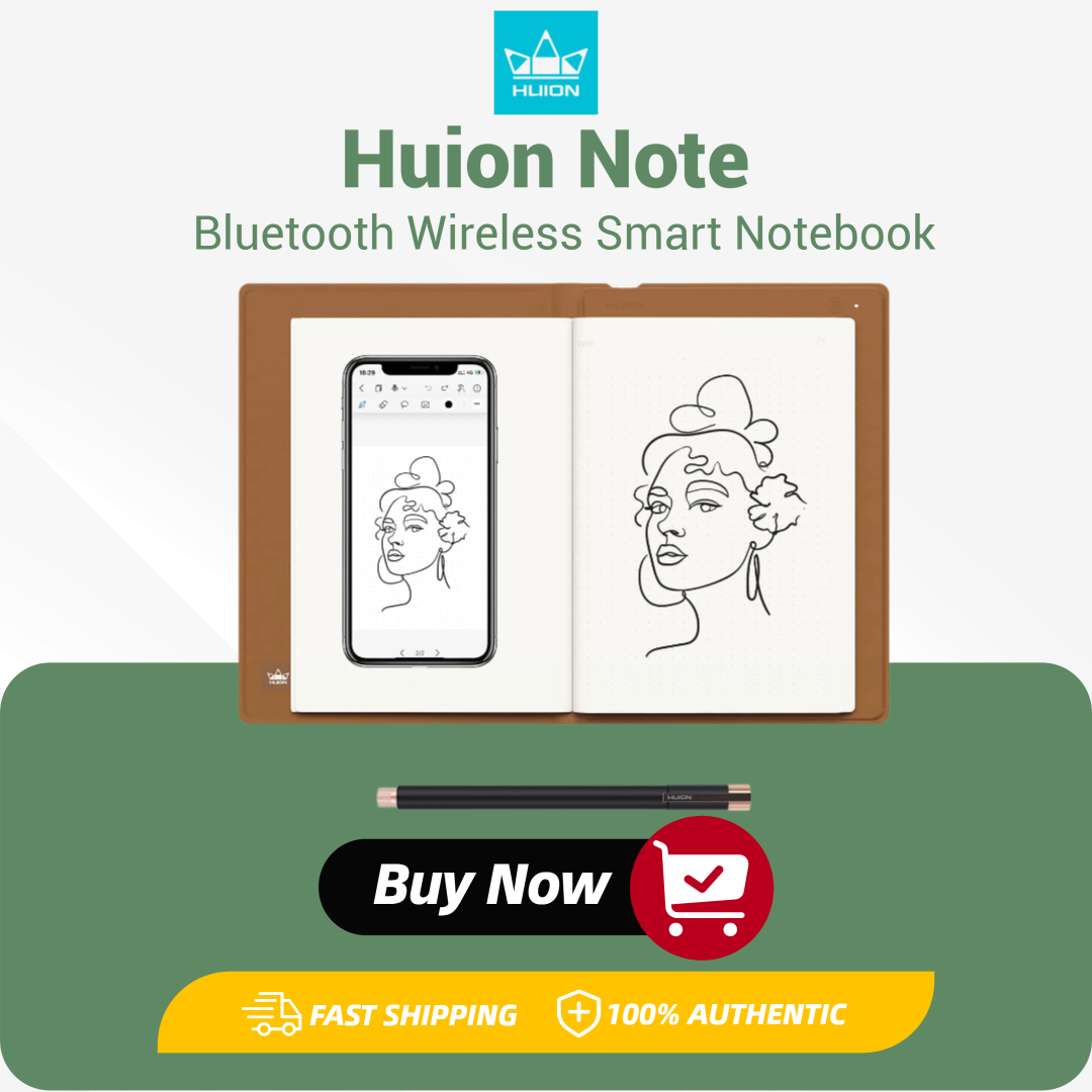 Huion Tablet Accessories - Huion Note Smart Notebook Wireless Graphics