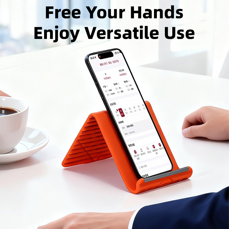 Tablet Accessory - Flexible Silicone Foldable Phone Holder for