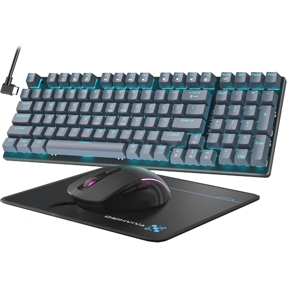 Tablet Accessories Uk - 98-Key Floating Keycap Gaming Keyboard, 4