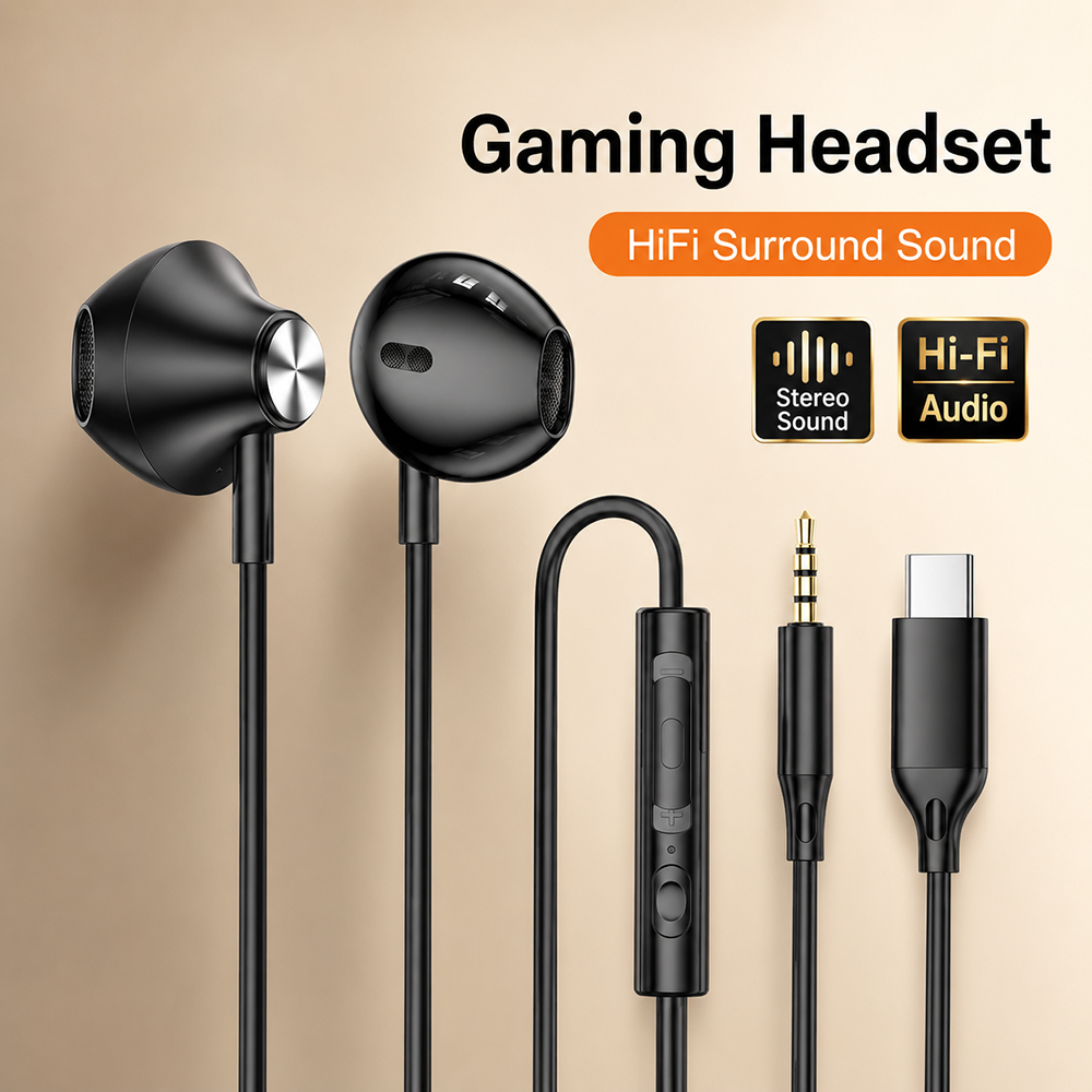 Iphone Tablet Accessories - HiFi Surround Headphones Bass Stereo Sound