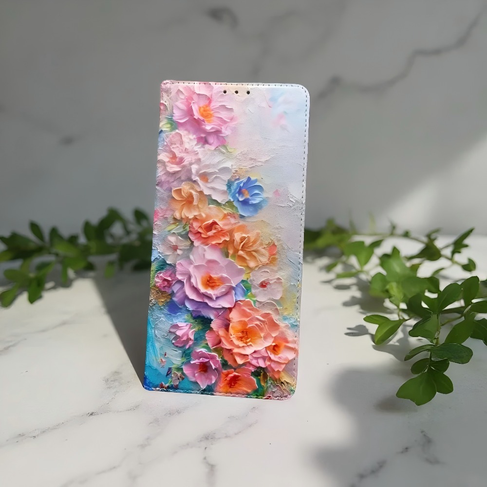 Tablet And Accessories Case - Painted Magnetic Flip Leather Wallet Case