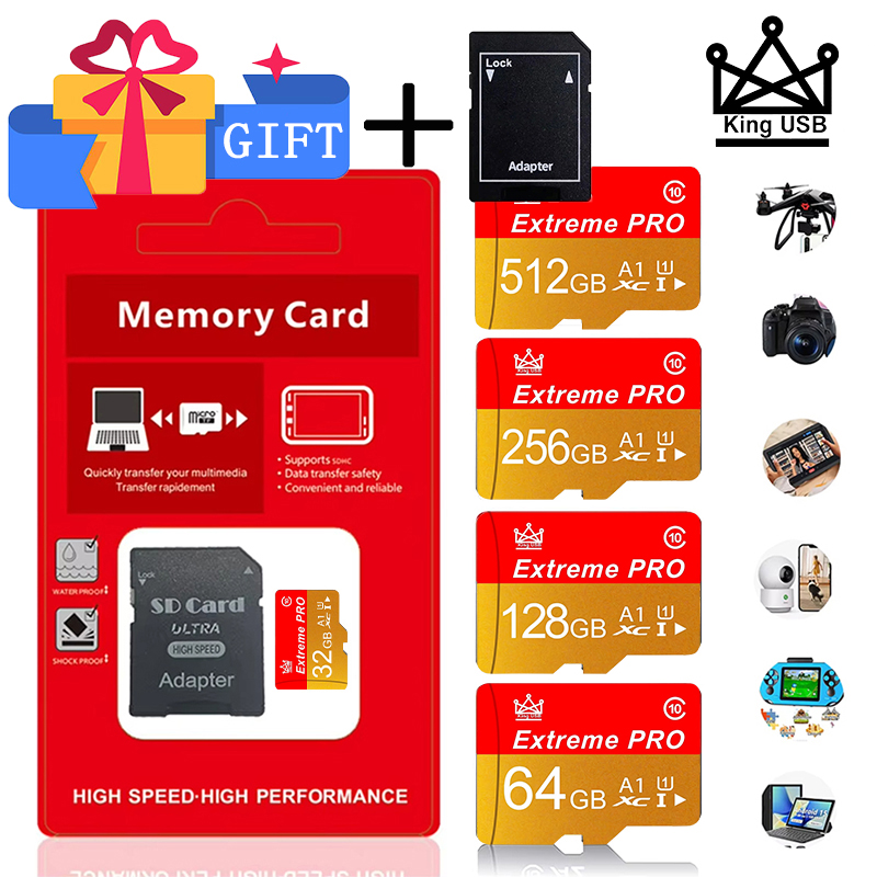 Microsd Card Tablet - High Speed 32-64-128-256-512gb Sd Uhs-i Flash