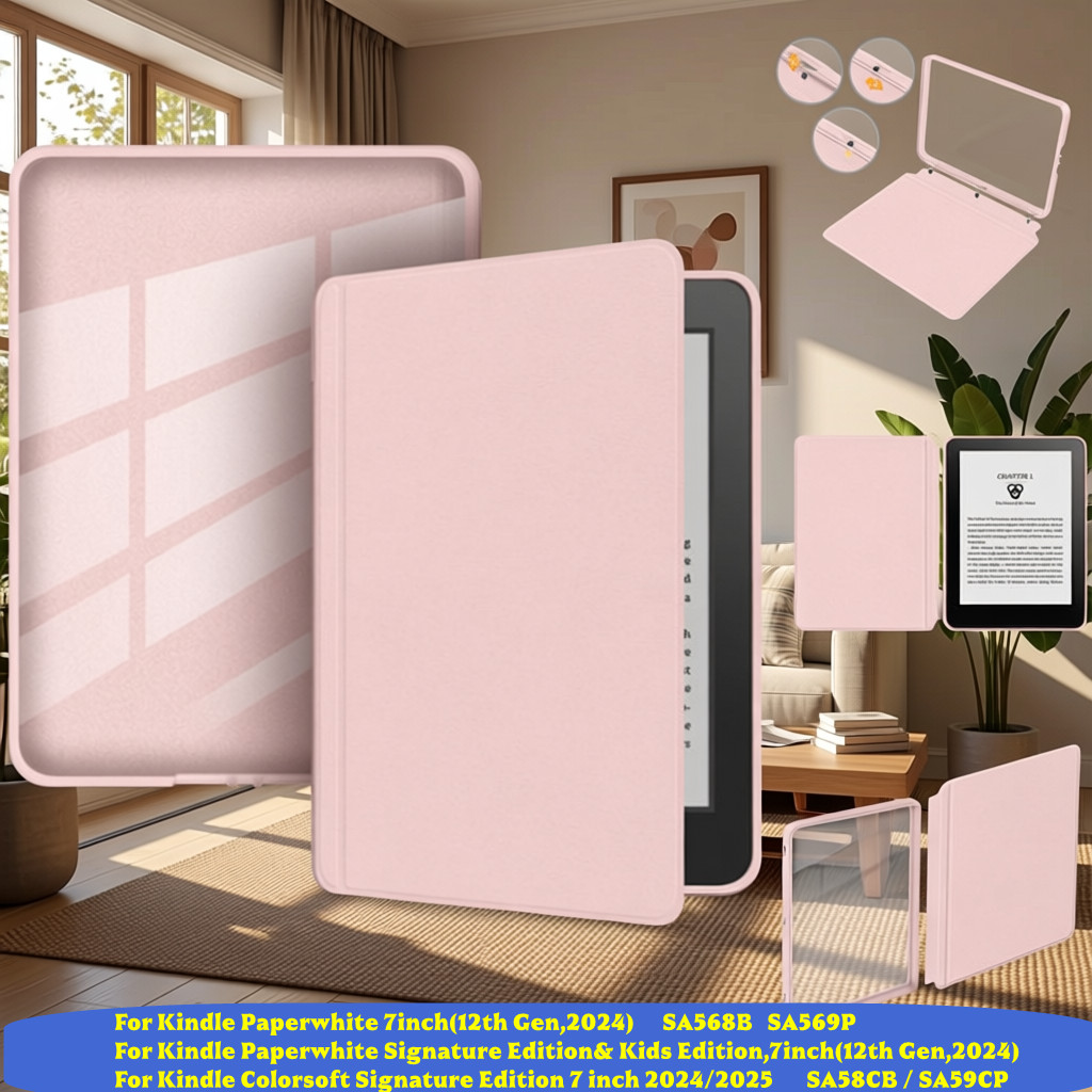 Kindle Tablet Accessories - Detachable Case for Kindle Paperwhite 12th
