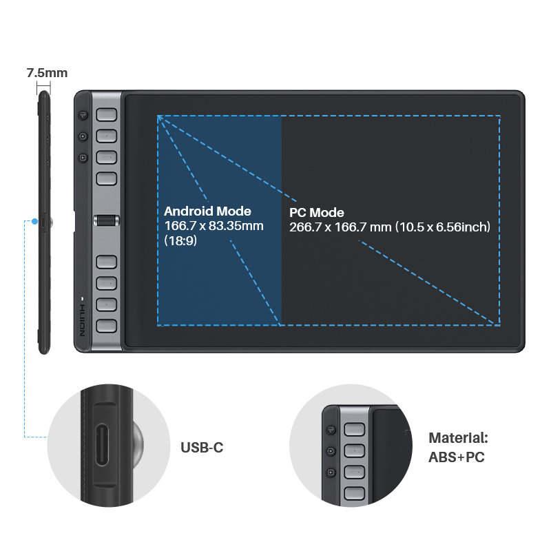 Huion Inspiroy 2 L 10.5x6.56 I - огляд і ціна Graphic Tablet Accessories