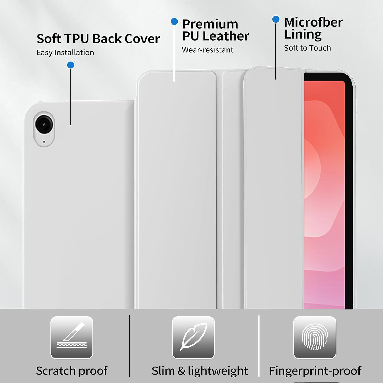 Tri-fold Flip Case For Samsung - огляд і ціна Samsung Tablet With Accessories