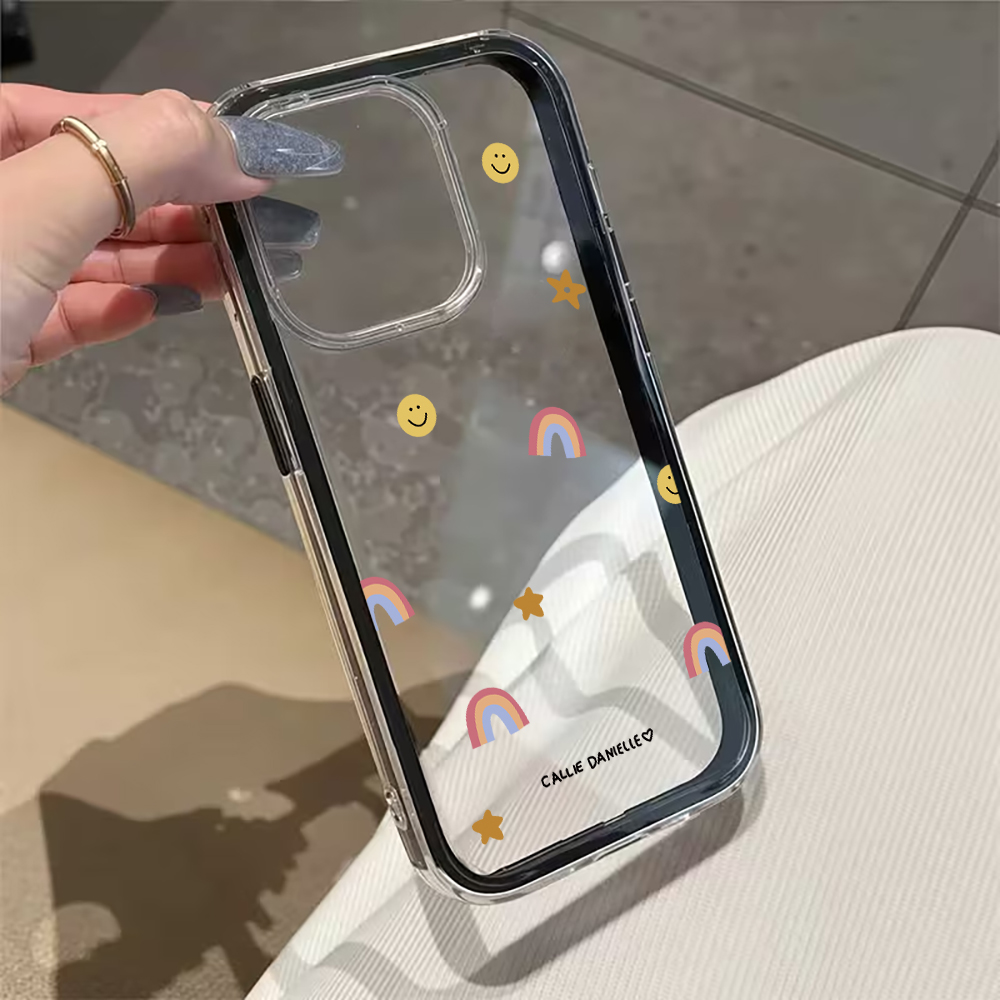 Cute Rainbow Clear Phone Case  - огляд і ціна Tablet And Accessories Case