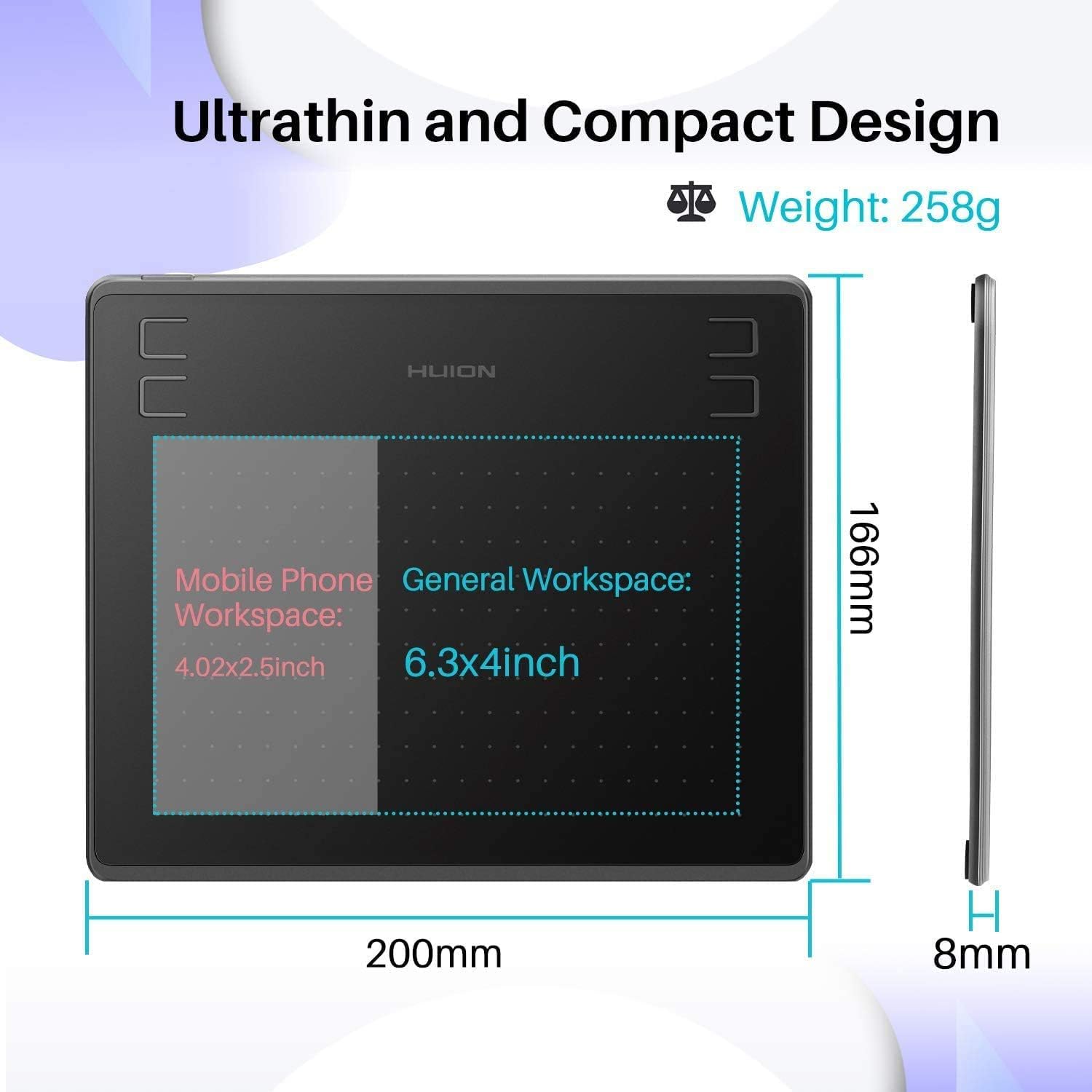 HUION HS64 Graphic Tablet 6Inc - огляд і ціна Graphic Tablet Accessories
