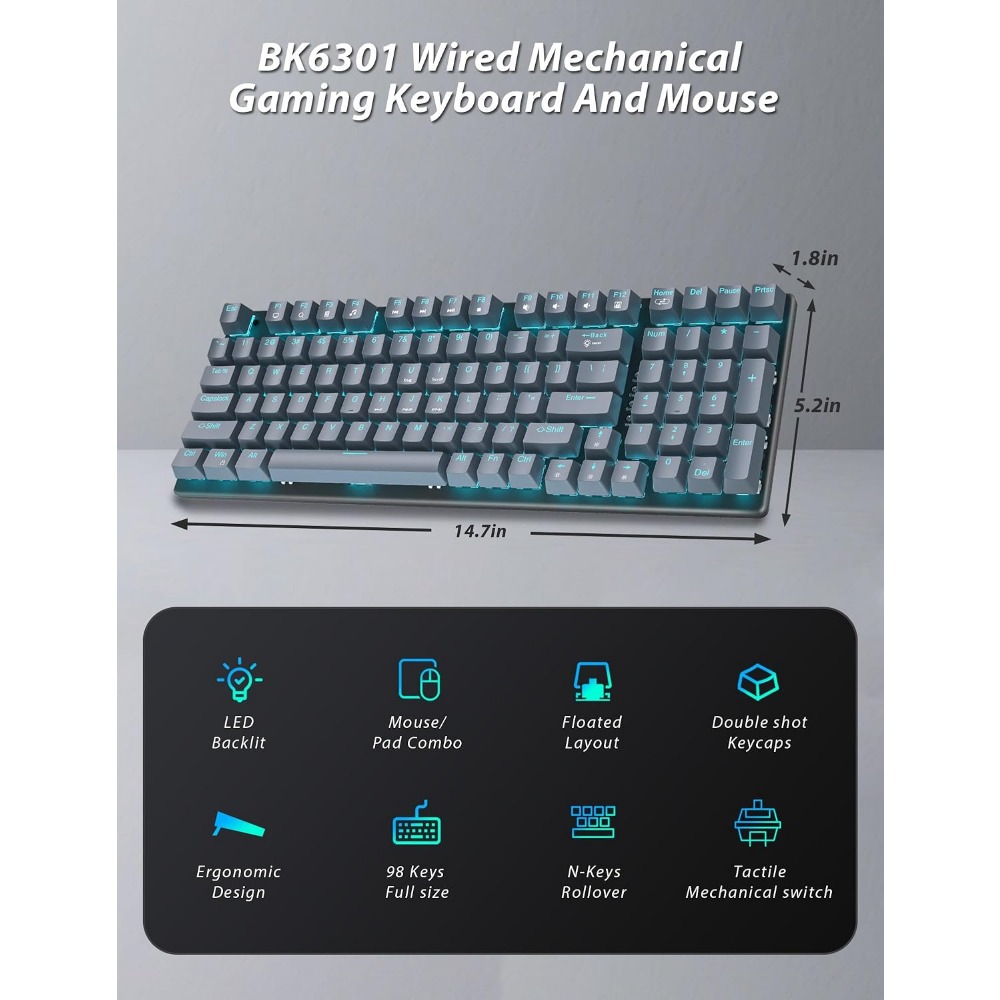 98-Key Floating Keycap Gaming  - огляд і ціна Tablet Accessories Uk