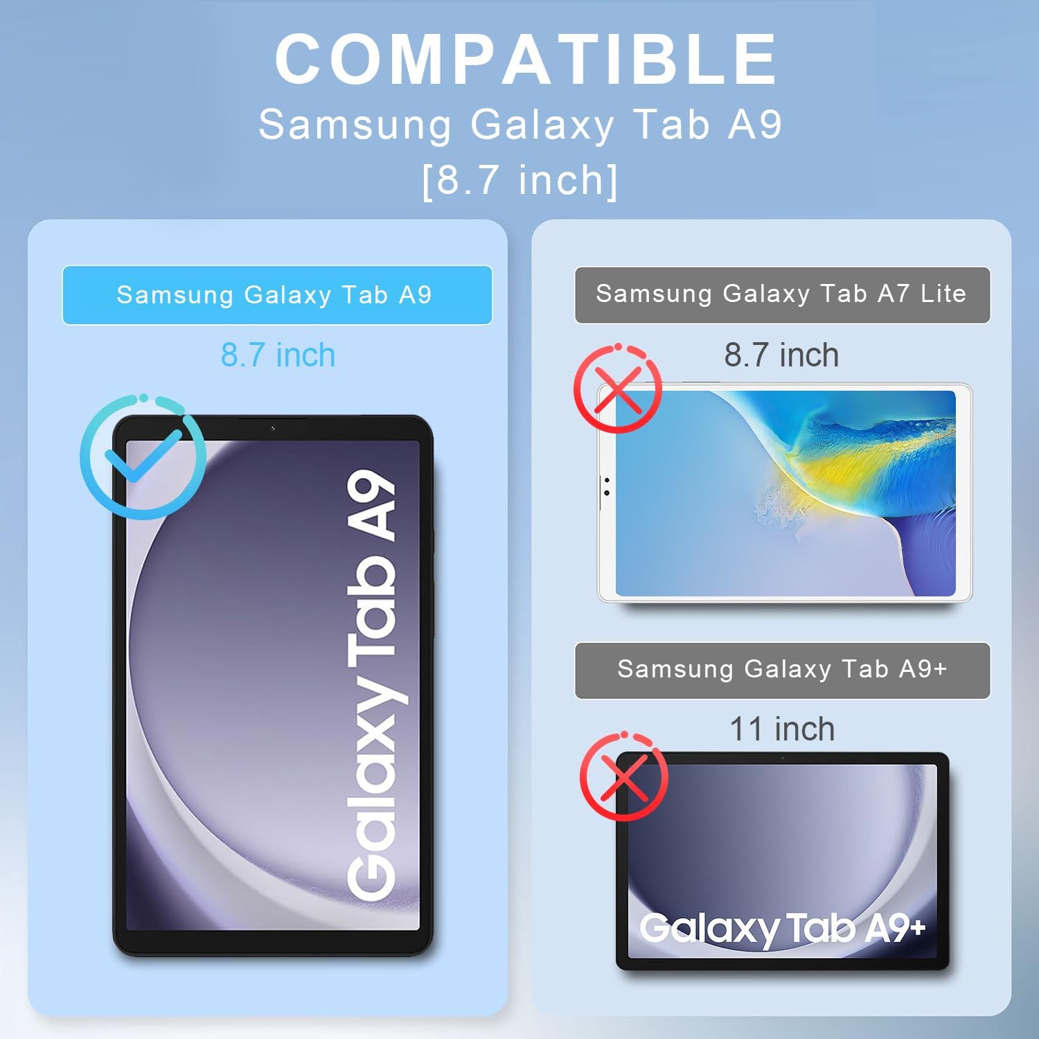 For Samsung Galaxy Tab A9 SM-X - огляд і ціна Cheap Tablet Accessories