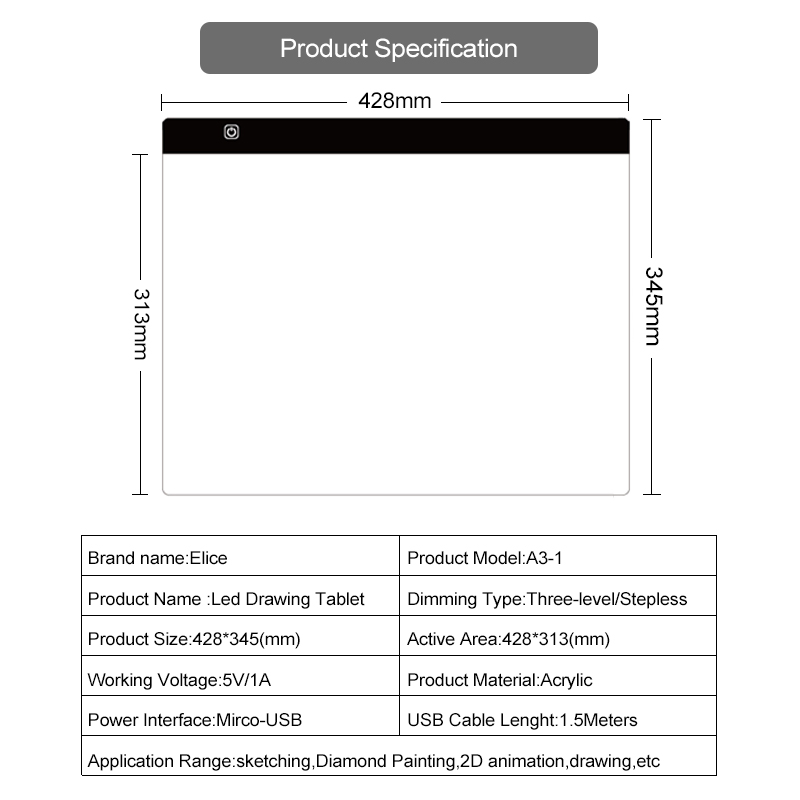 Elice LED Light Pad for Diamon - огляд і ціна Graphic Tablet Accessories