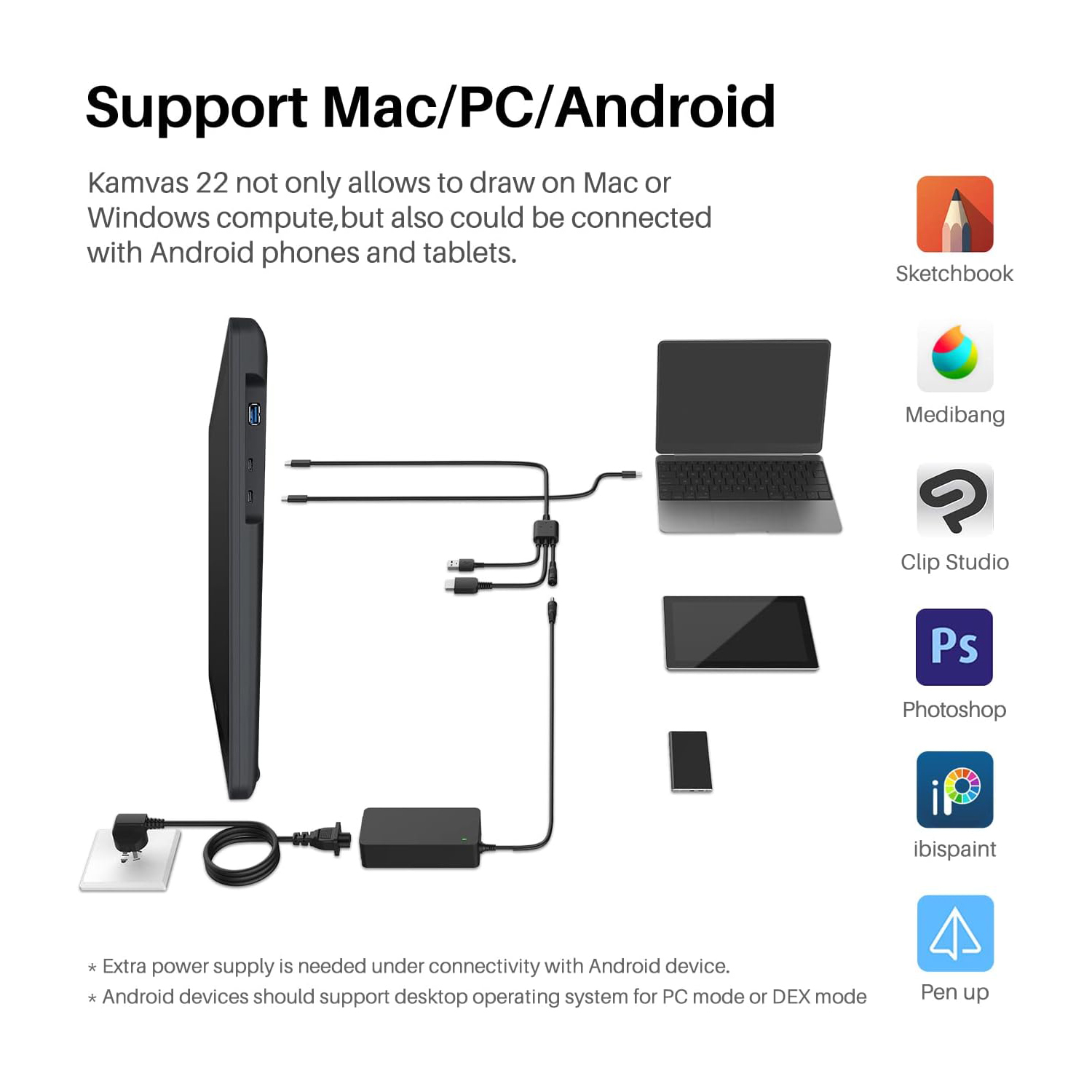 Huion Kamvas 22 Graphic Tablet - огляд і ціна Huion Tablet Accessories
