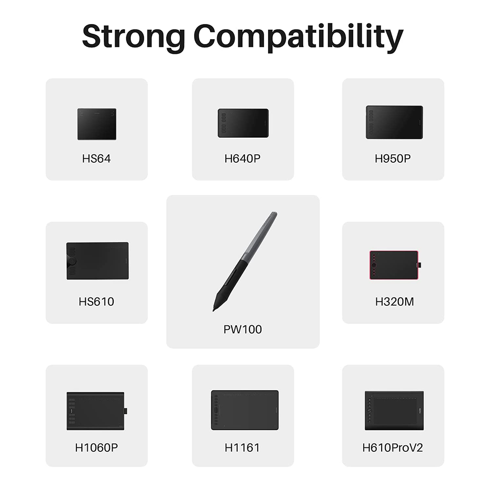 HUION PW100 Battery-Free Stylu - огляд і ціна Huion Tablet Accessories