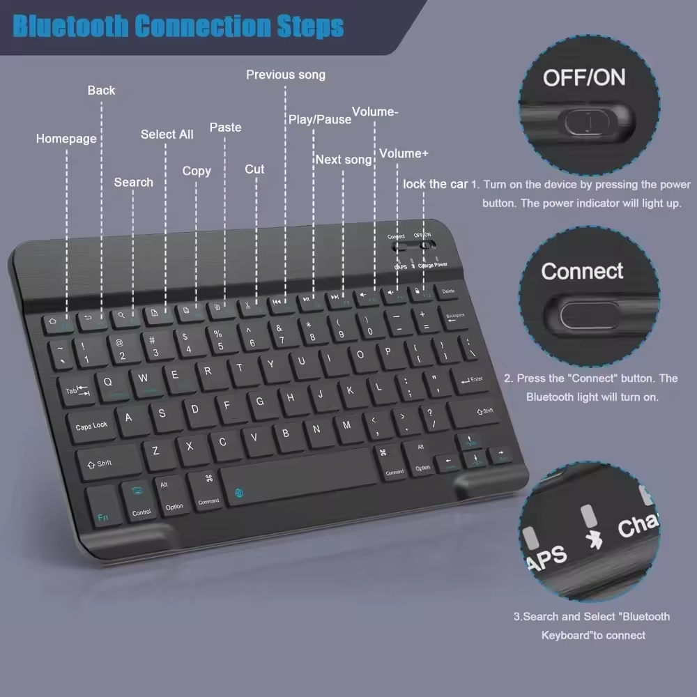 Bluetooth Wireless Keyboard Mo - огляд і ціна Tablet Pc Accessories