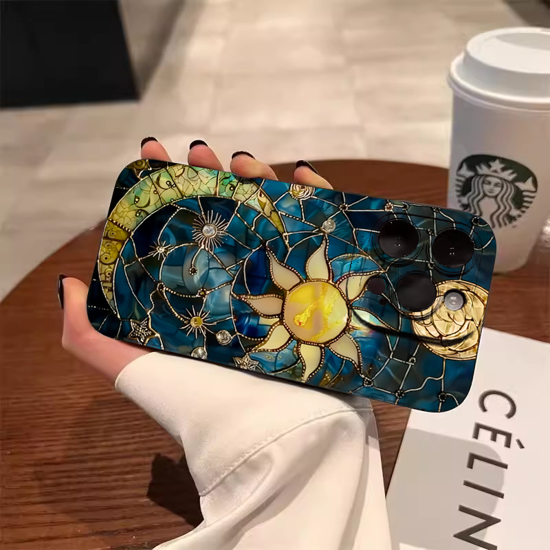 Aesthetic Sun Moon Print Phone - огляд і ціна Tablet And Accessories Case