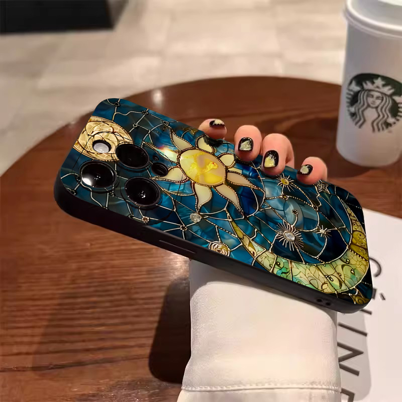 Aesthetic Sun Moon Print Phone - огляд і ціна Tablet And Accessories Case