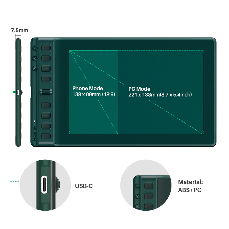 Huion Inspiroy 2 M H951P Graph - огляд і ціна Huion Tablet Accessories