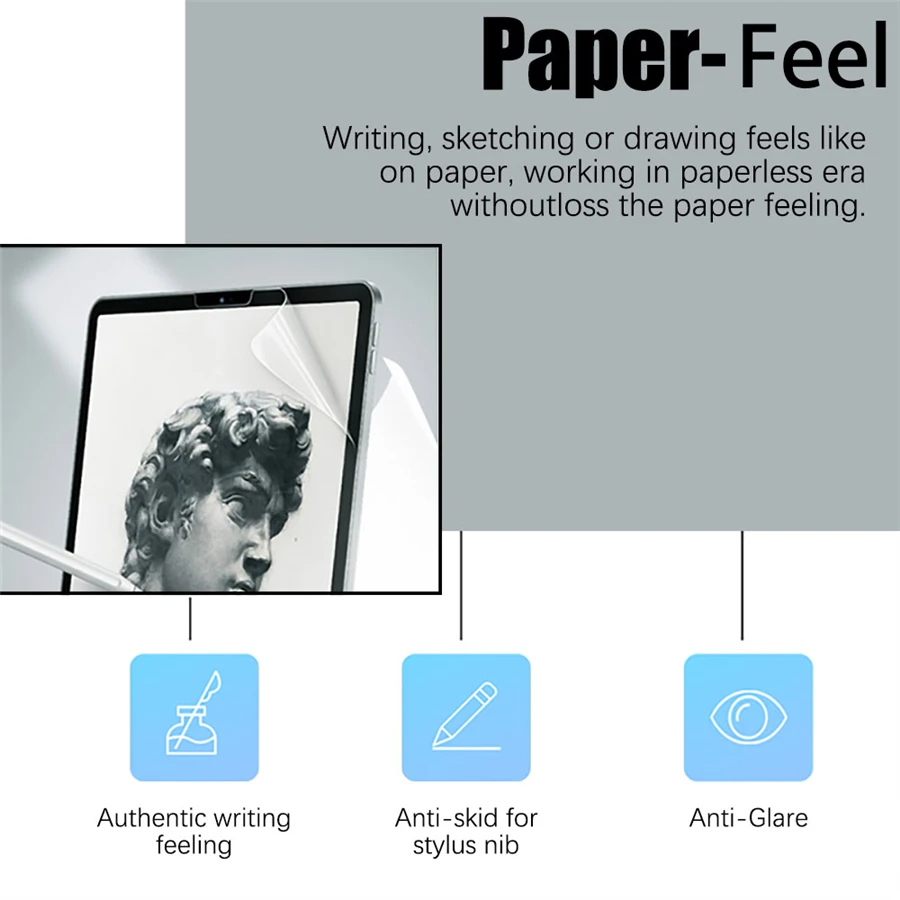 3Pcs Paper Feel Like Screen Pr - огляд і ціна Samsung Tablet S10 Accessories