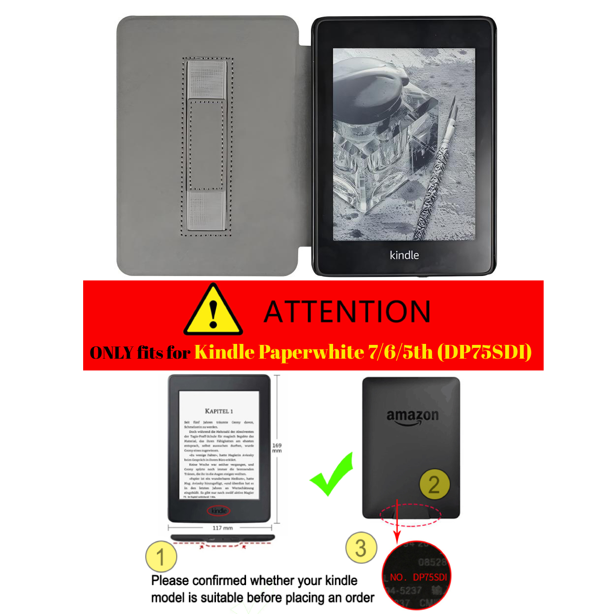 For Kindle Paperwhite 7th 6th  - огляд і ціна Kindle Tablet Accessories