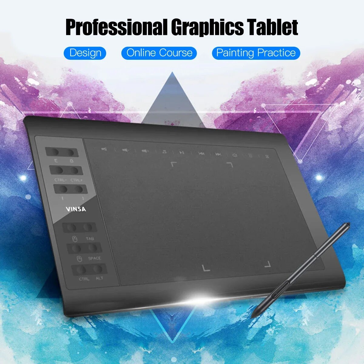 10x6 Inch Professional Graphic - огляд і ціна Graphic Tablet Accessories
